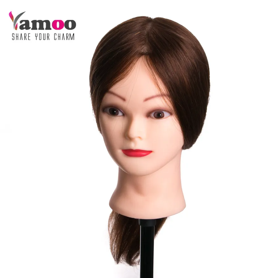 Кукла манекен для парикмахерских с натуральными волосами|hair head doll|doll for hairdresserhead