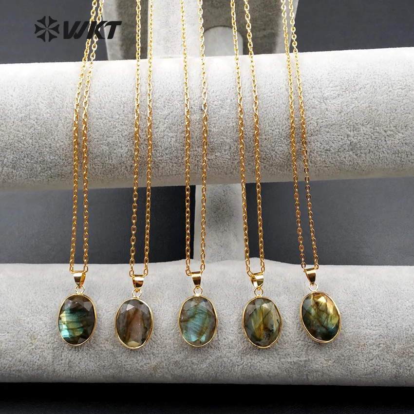 Женское Ожерелье из натурального Лабрадорита 10 шт./Лот 15 х25 мм|necklace high quality|necklace