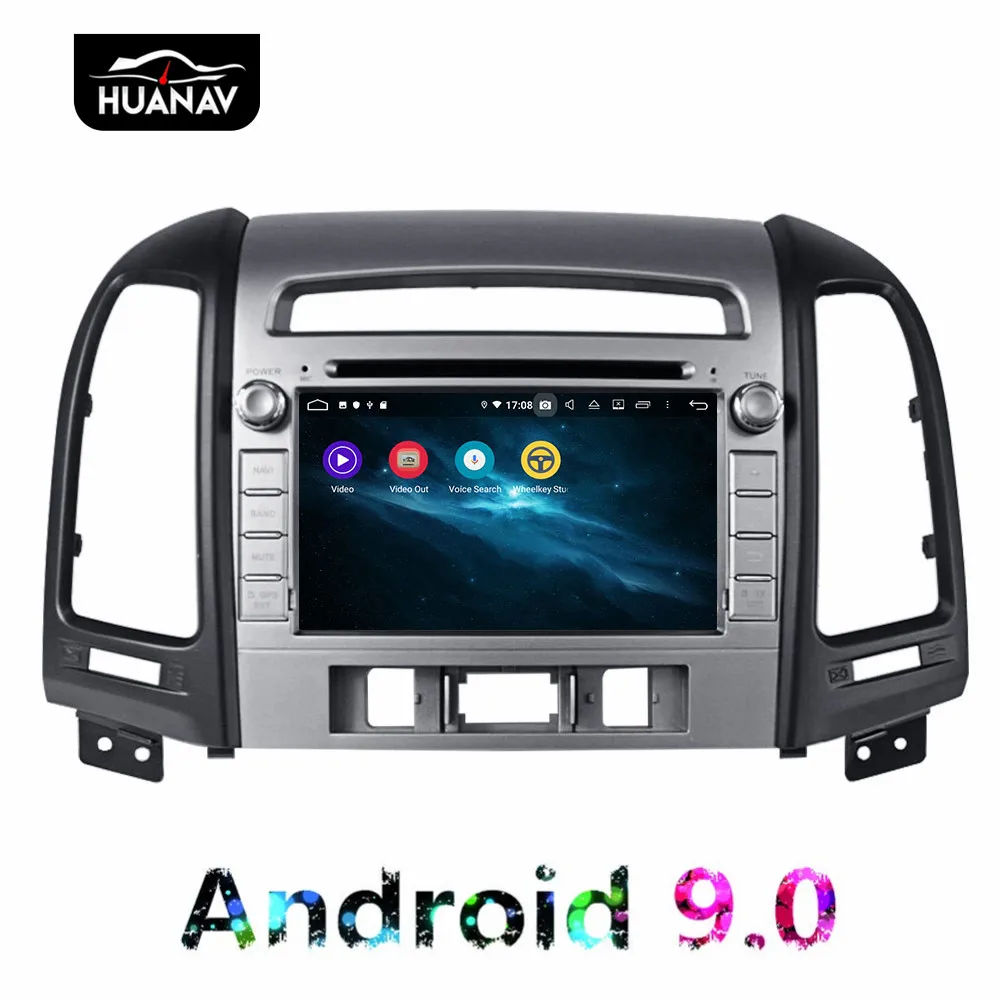 DSP Android 9 0 автомобильный dvd плеер gps навигация для Hyundai Santa fe 2006 2012 авто стерео радио