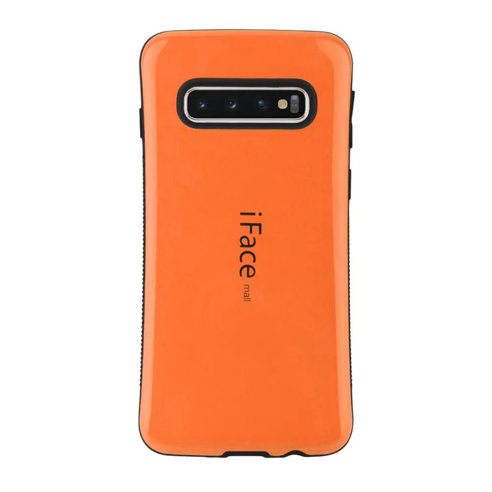 Оранжевый IFace Mall для samsung Galaxy S10 S10 Plus, чехол, противоударный, броня, роскошный чехол, TPU, жесткий, PC, гибридный, задняя крышка, чехол для телефона - Цвет: Оранжевый
