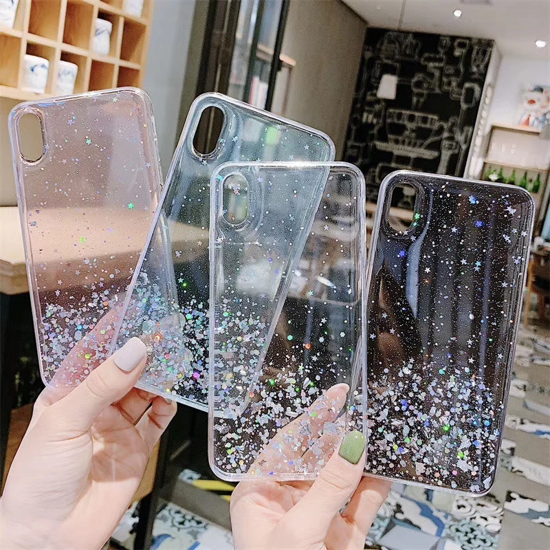 Fashion Candy Color Bling Gold Foil Phone Case For Huawei P30 P20 Pro Mate 20 10 Nova 4 3 Honor 8X Back Cover Fundas |