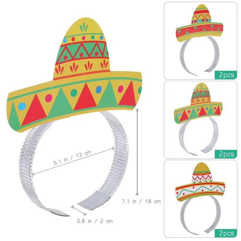 6 шт. вечерние разноцветные аксессуары головные повязки Sombrero|Украшения своими