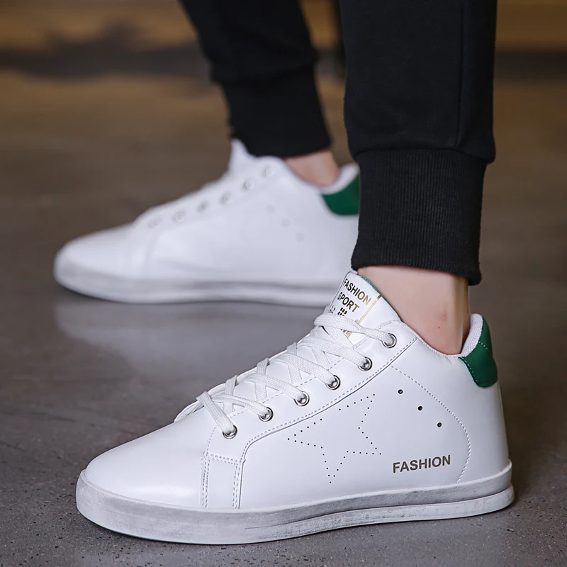 

MIUBU High Top Shoes Men Genuine Leather Winter Non-slip New Arrivals Zapatos De Hombre Lace-up Casual Shoes Flat Shoes Men