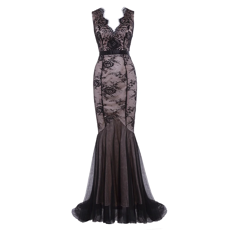 Женское кружевное вечернее платье с открытой спиной без рукавов|formal evening dress|evening