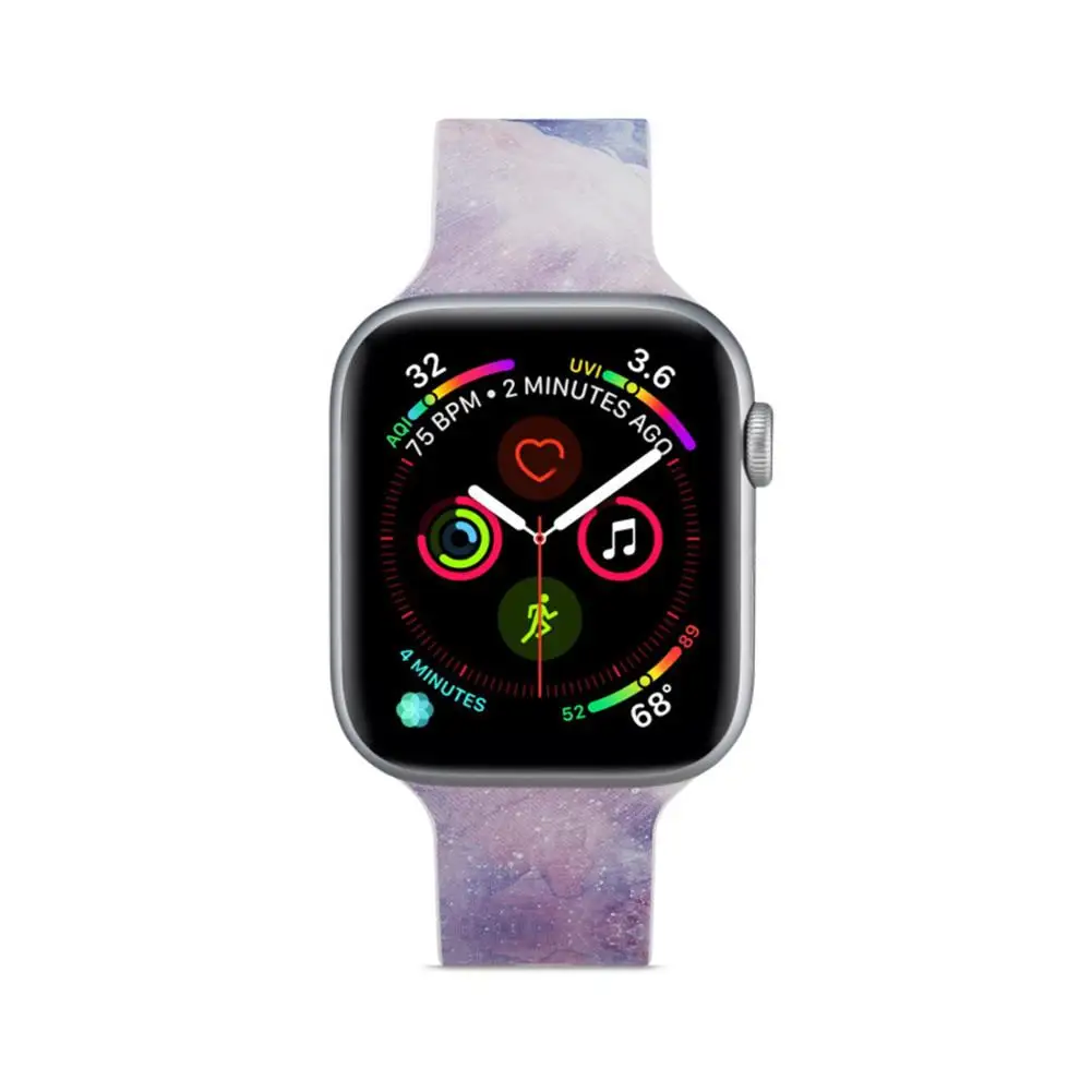 Яркие силиконовые часы ремешок замена Браслет для Apple iWatch 4 3 2 1 серии смарт 38 40 мм/42