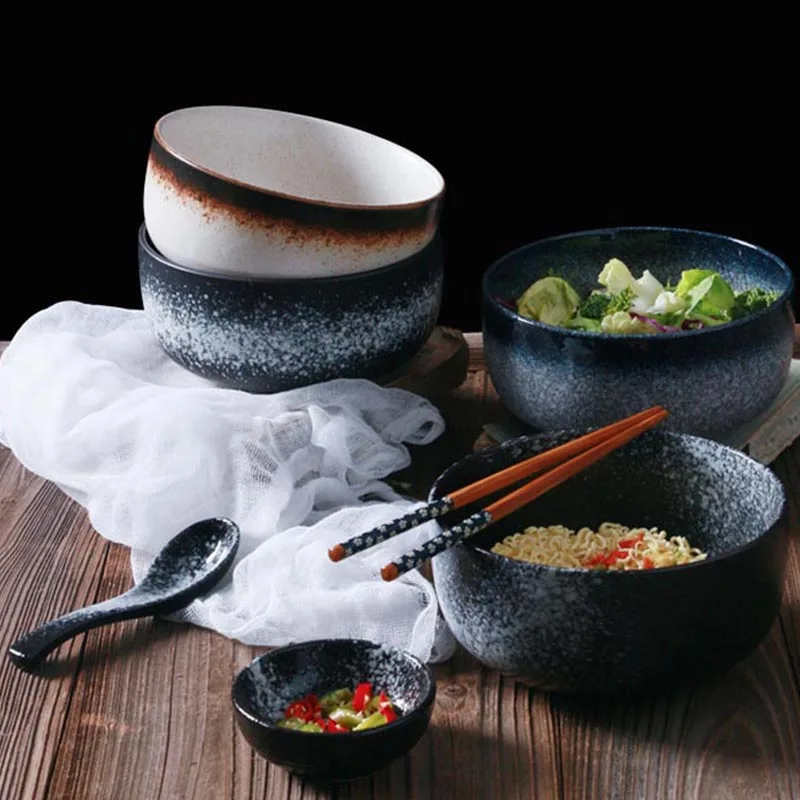 Японская миска для лапши быстрого приготовления с крышкой 1060 мл | Дом и сад