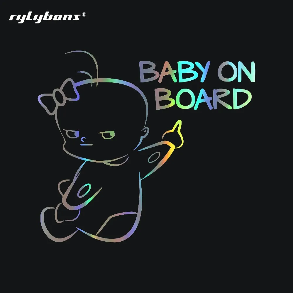 Rylybons мотоциклетные детские на борту серии автомобильные наклейки и для