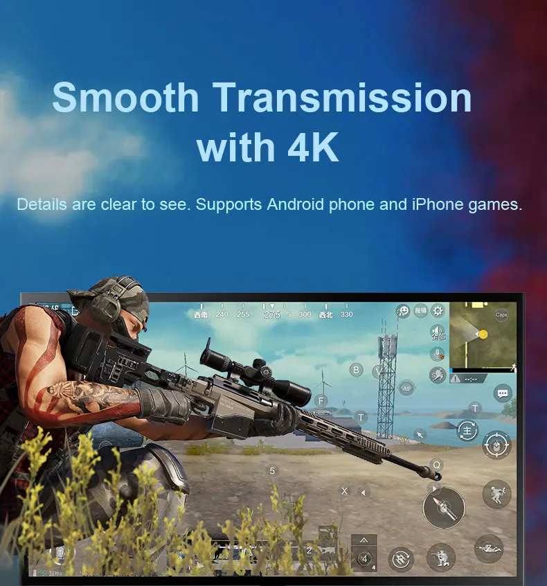 Pubg контроллер геймпад 4 k@ 60hz HDMI конвертер станция адаптер Aux клавиатура мышь для телефонов игры аксессуары HDTV проектор