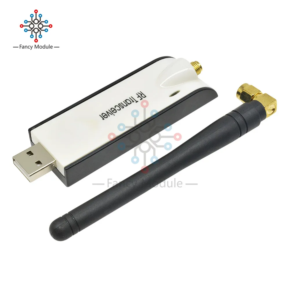 Беспроводной Радиочастотный приемопередатчик 433 МГц CC1101 USB модуль 10 мВт UART MAX232 RS232