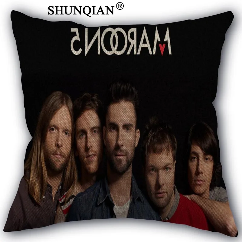 Maroon 5 наволочка из хлопка и льна квадратном каблуке на молнии накидка для подушки