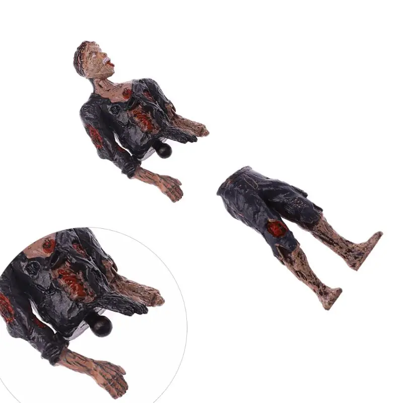 HBB 6 шт./компл. детские игрушки ходячие трупы модель Ужасов Зомби фигурки героев