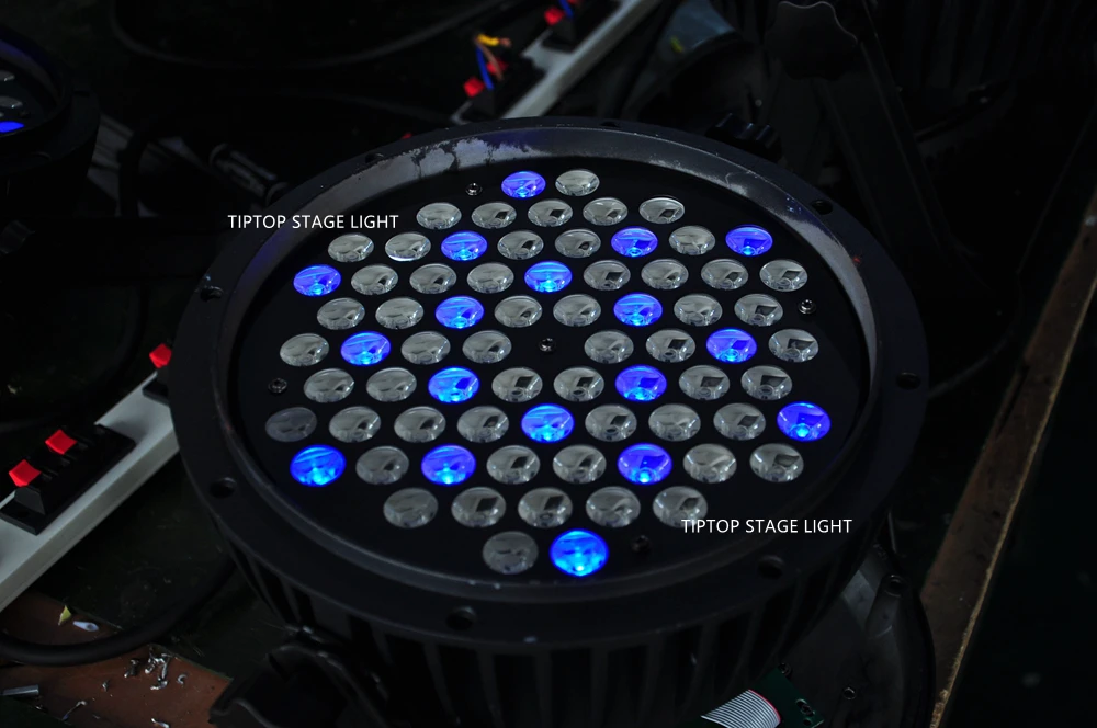 Бесплатная доставка 72x3W плоский наружный RGBW Led Par Светильник 2 4G беспроводной