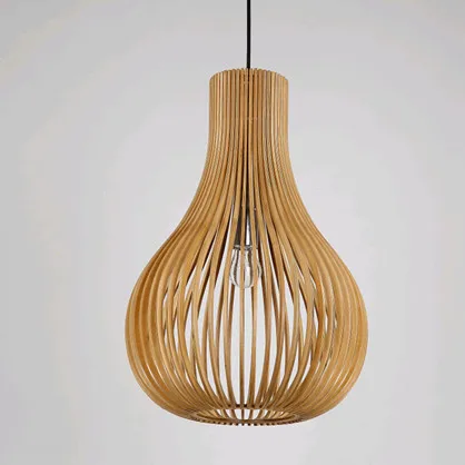 Классические традиционные деревянные художественные подвесные светильники