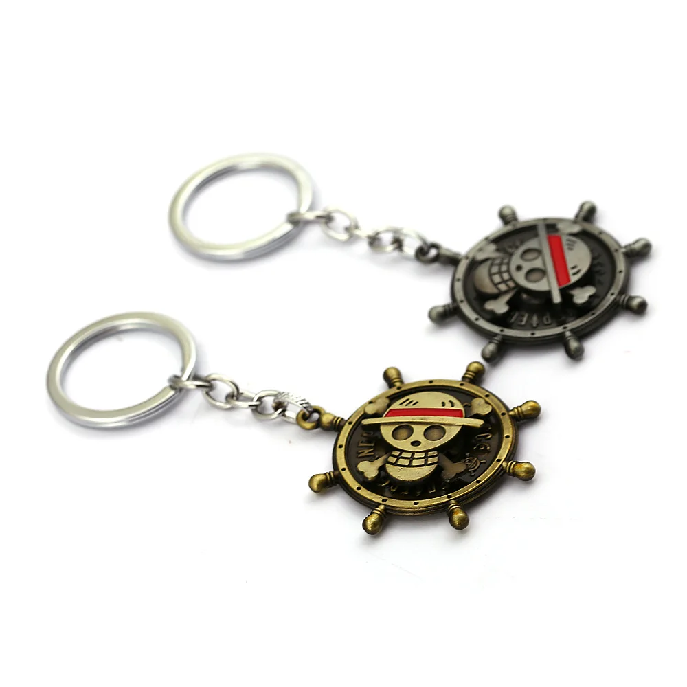 Julies аниме цельный брелок Luffy Straw с изображением черепа вращающаяся подвеска