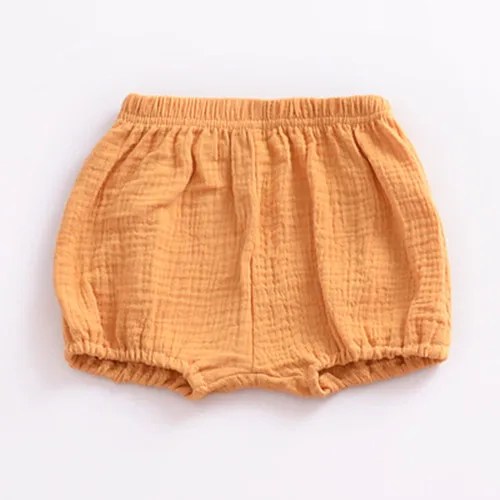 yellow shorts Детские летние топы; жилеты; милые белые жилеты для маленьких девочек; детская повседневная однотонная льняная блузка для милых девочек; рубашки; платье; Dwq250 - Цвет: yellow shorts