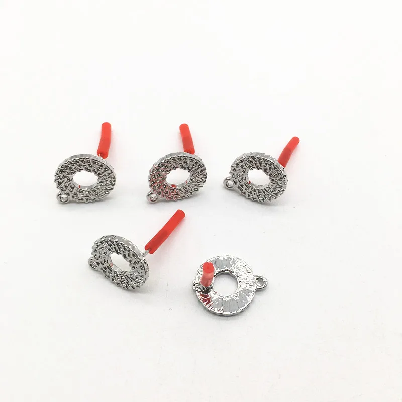New arrival! 17X13mm 100pcs/lot zinc alloy ring-shape Stud earring/earrings accessories/Earring parts/hand Made for Jewelry DIY | Украшения