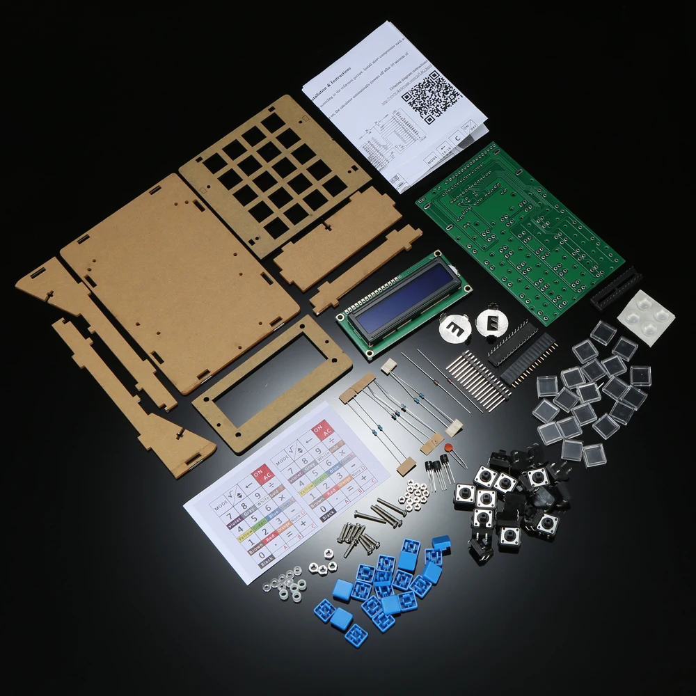 DIY Calculator Counter Kit with Acrylic Case Multi-purpose Electronic Electronics Computing LCD Display | Инструменты