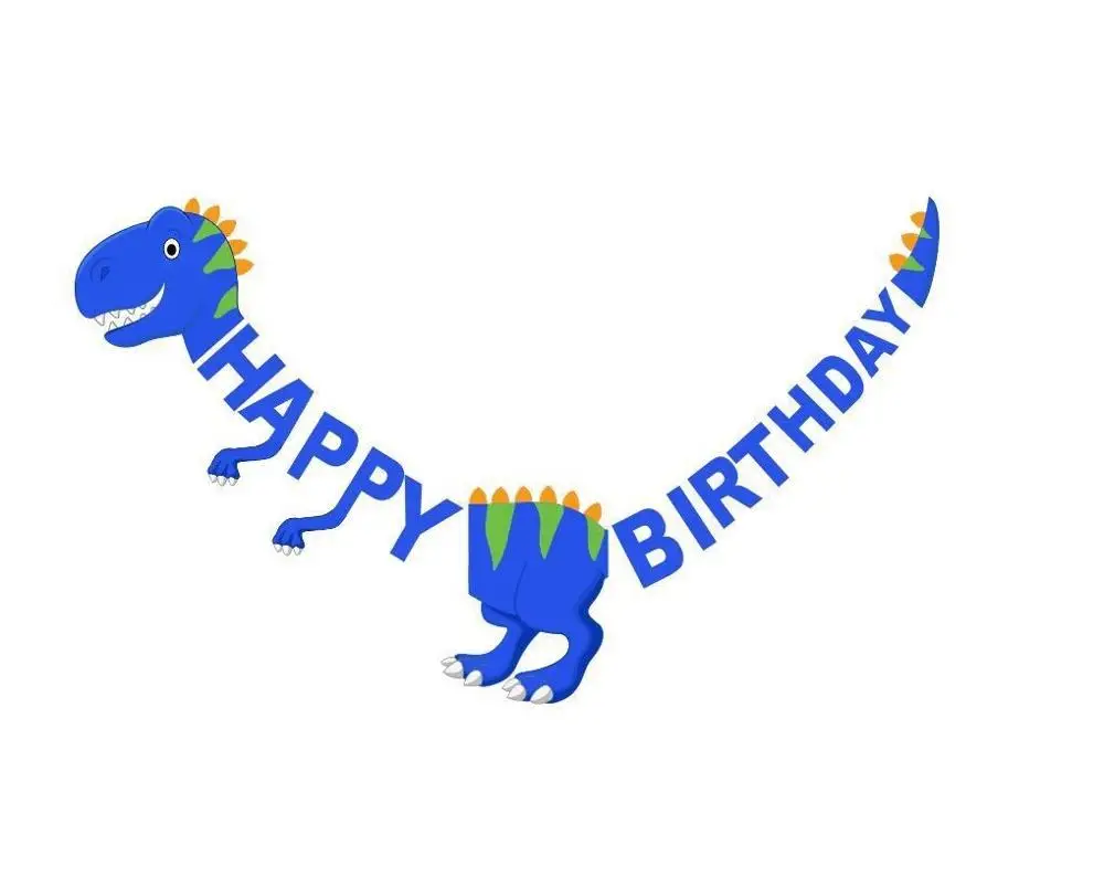 Dinosaur Banner Большой 4D динозавр фольгированные шары Дракон Globos мир Юрского периода животное шар динозавр вечерние принадлежности детский день рождения, день рождение мальчика Подарочная игрушка - Цвет: Dinosaur Banner
