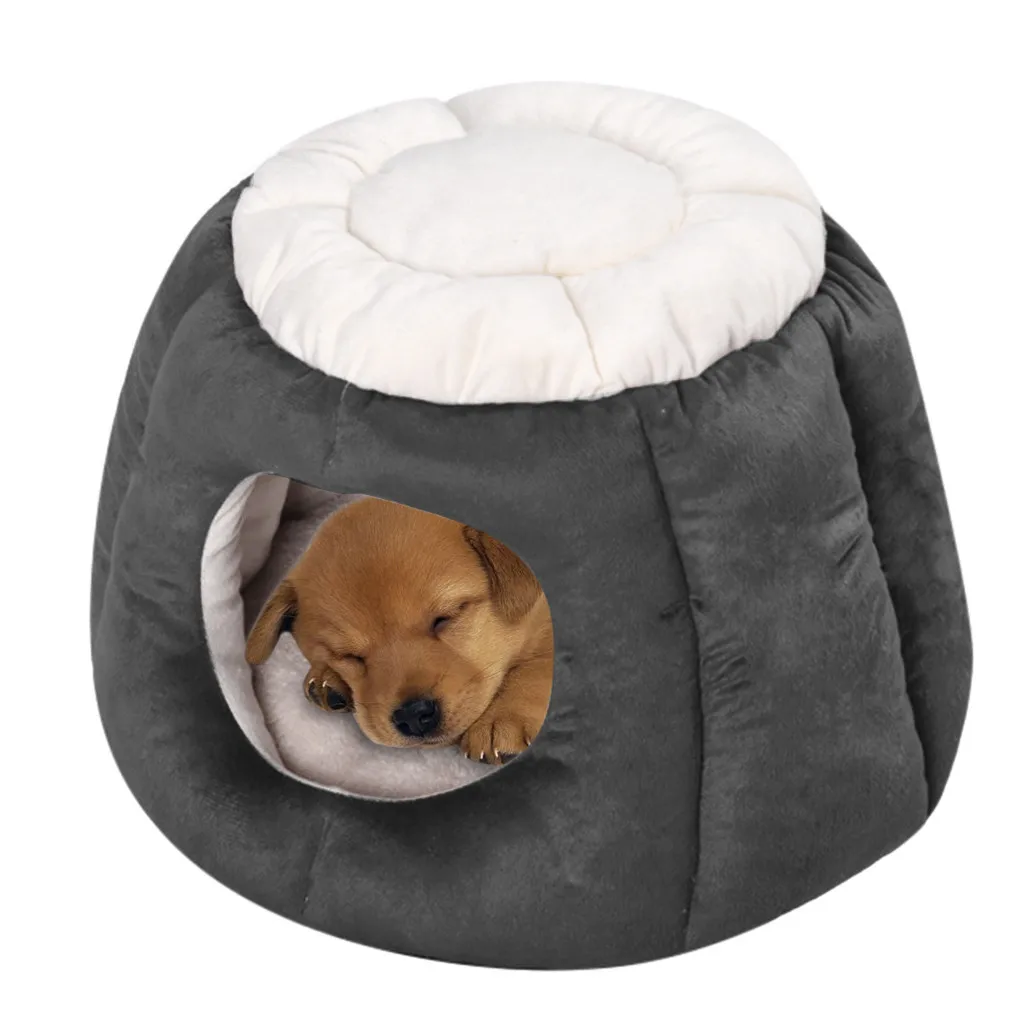 Cute Cat House Pet Bed Tent Kennel Indoor Puppy Mat Cave Supplies New 1.9 | Дом и сад