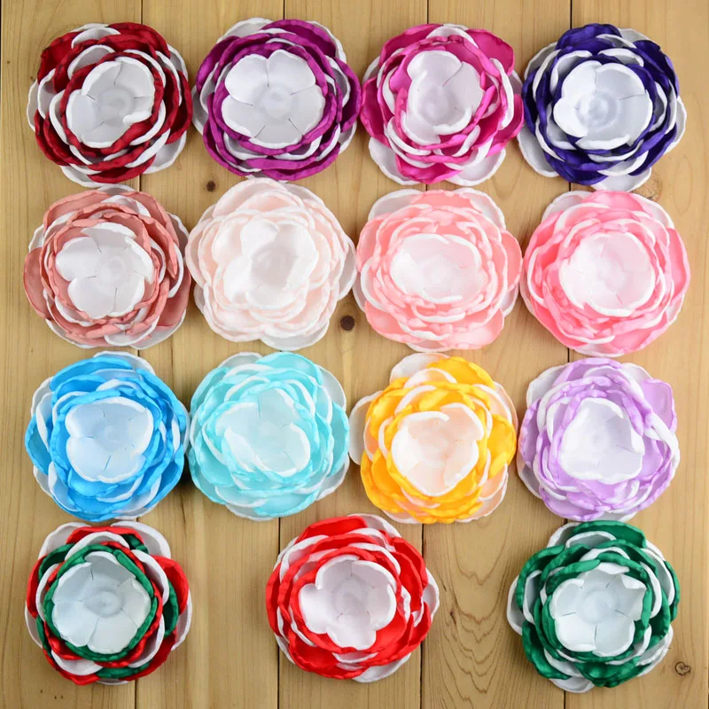 Рождественские подарки 15 шт./лот цветы на голову для девочек 25 цветов 3 75 дюймов