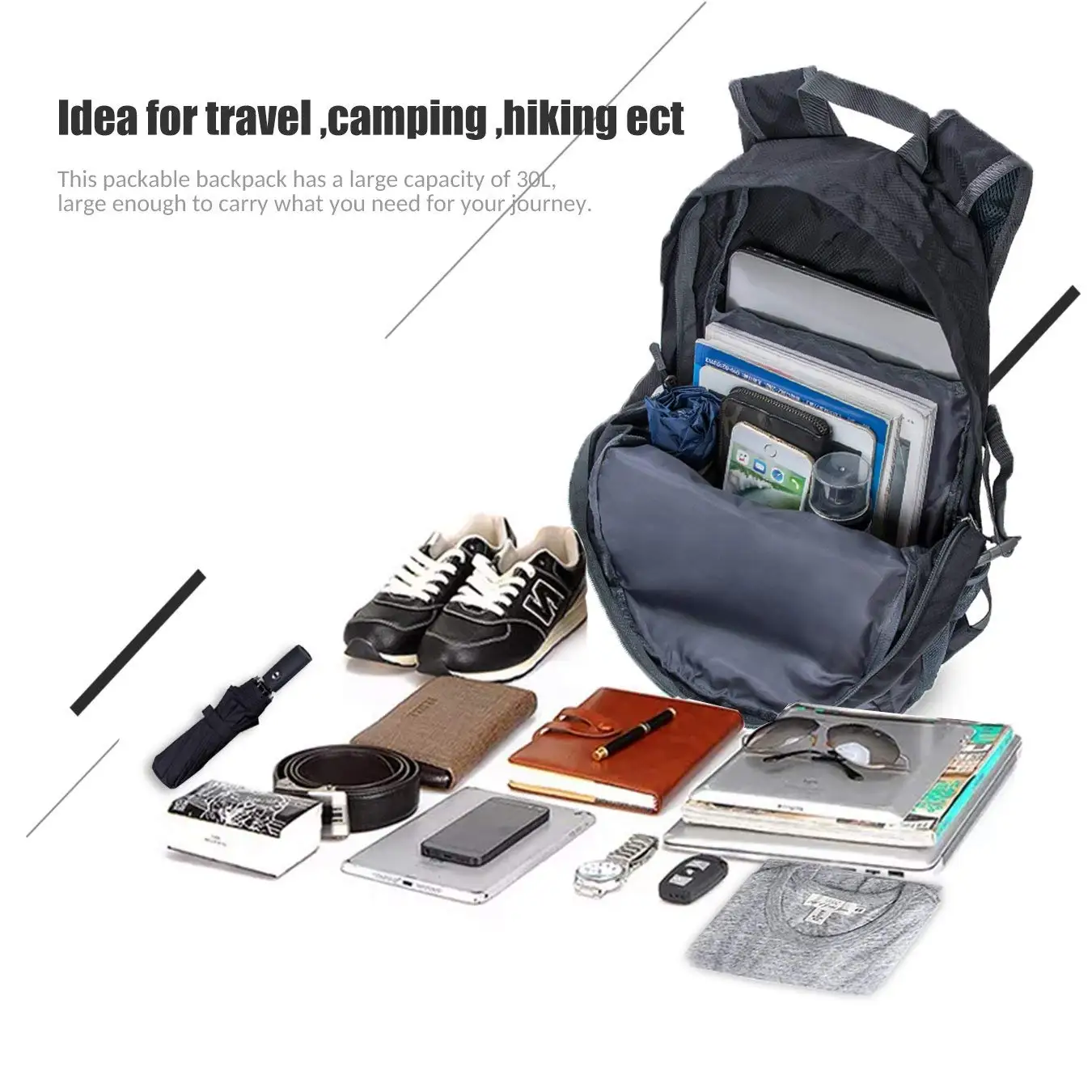 Легкий упакованный тактический рюкзак объемом 25 30 л водонепроницаемый походный