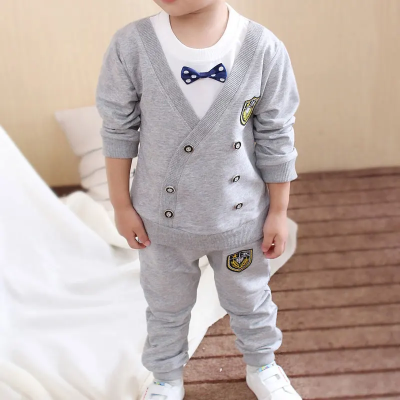 

Spring Autumn Baby Boy Clothes Set Children Clothing Sets Sweater fabric Kids Clothes Baby Boys T-shirts+Pants 2PCS Tracksuit
