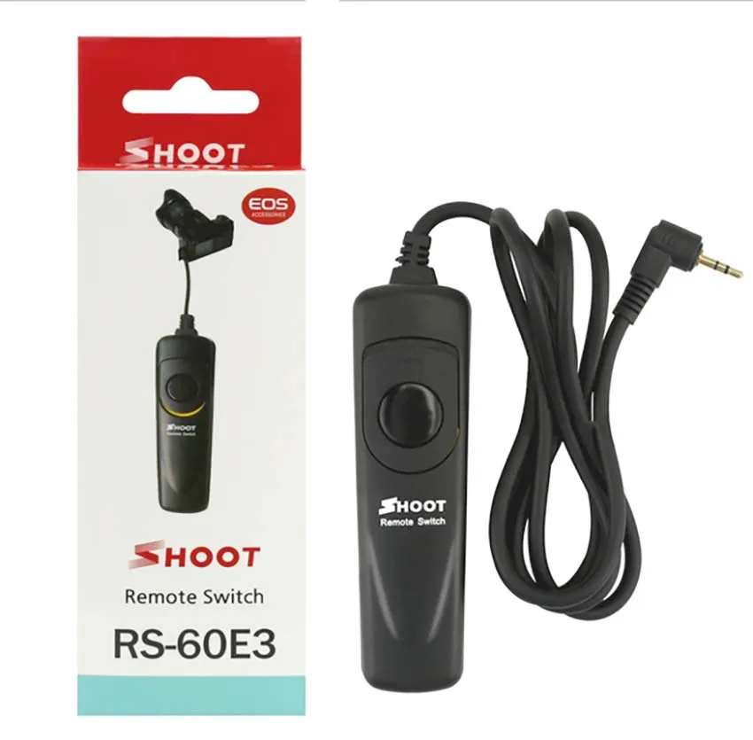 Debous 2 шт. Φ спуск затвора для Canon ESO 800D 750D 760D 700D 80D 77D 650D 600D 70D 60D 550D 500D шнур