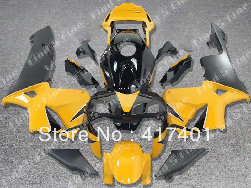 

Injection mold yellow black fairings for HONDA CBR600RR 03-04 CBR 600 RR 03 04 F5 2003 2004 CBR600 2003-2004 ABS body kit