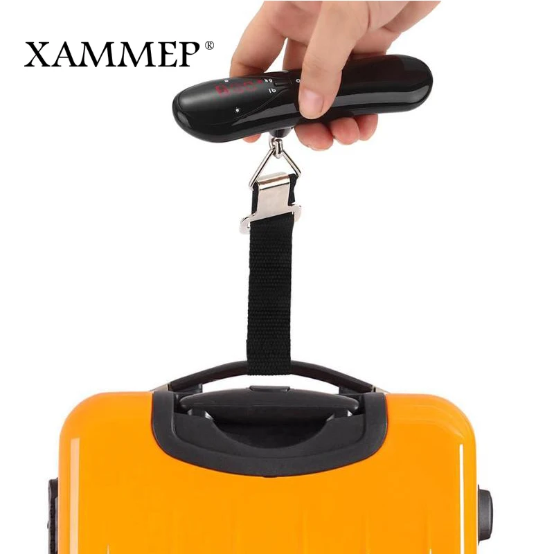 Электронные мини-весы Xammep цифровой портативный безмен для рыбалки и багажа
