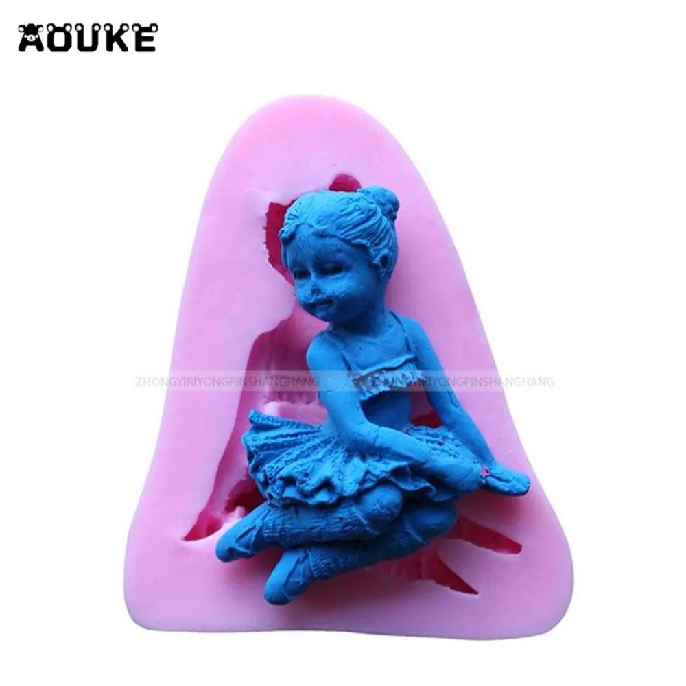 

DIY Tools about Angel Girl Sitting Liquid Silicone Cake Mold/Pastry Mould/Jello Pudding/Chocolate Molds/Ice Cube/Soap Molds