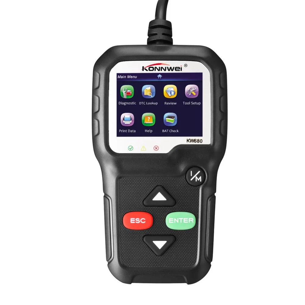 KW680 Car Auto Troubleshooting Scanner Vehicle Mistake Fault Diagnostic Tester 12V Detecting | Инструменты