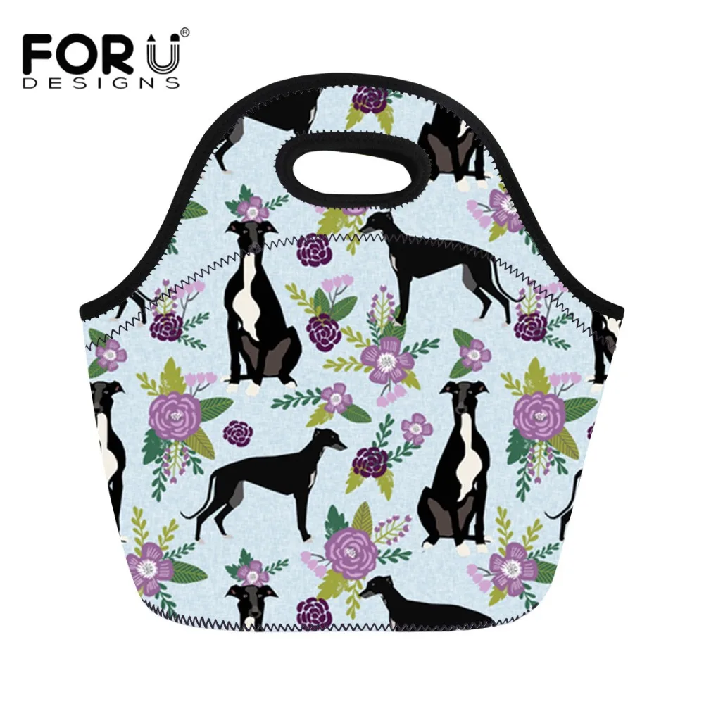 FORUDESIGNS/собака Грейхаунд Сумочка для ланча Женская газовая плита пикника