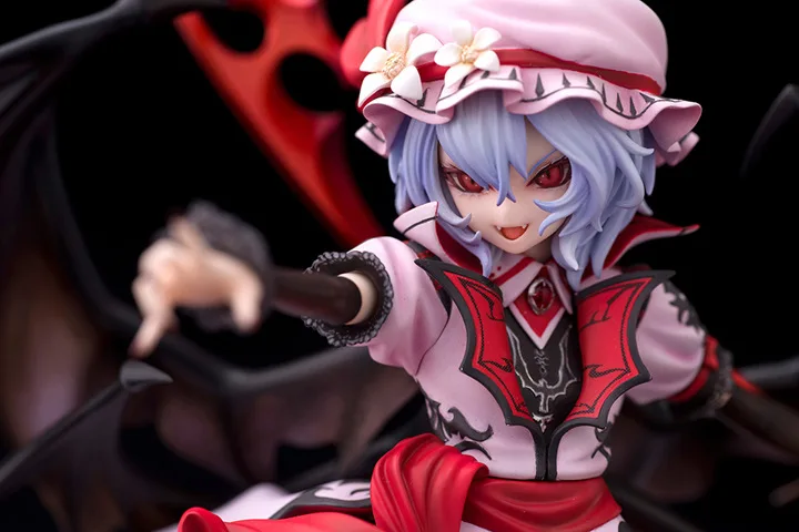 Фигурка действий аниме Touhou Project Remilia Scarlet PVC Collection Model toys brinquedos размером 22 см для подарка на Рождество.