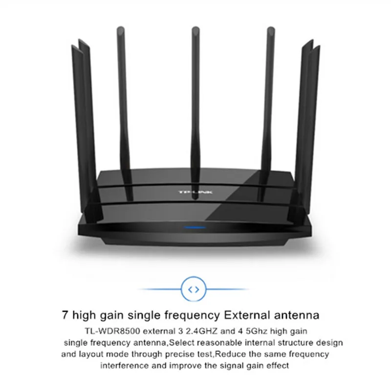 Wi-Fi роутер TP LINK WDR8500 двухдиапазонный гигабитный порт высокоскоростная