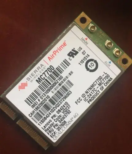 Карта для Sierra AirPrime MC7700 Qualcomm 3G 4G LTE Wwan карта Lenovo Thinkpad 04W3792|Сетевые карты| |