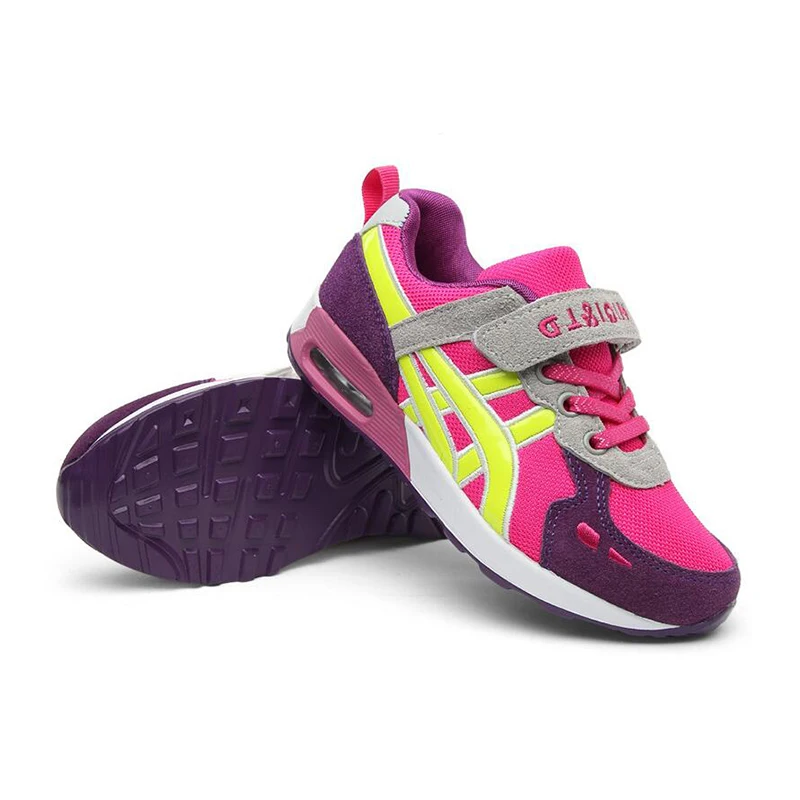 2019 New Genuine Leather Spring Children Sports Shoes Kids Breathable Cozy Running Boys Girls Quality Cushion Sneakers |