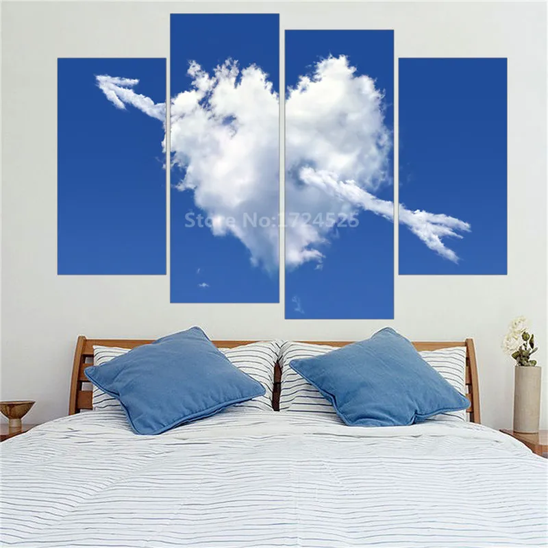 Картина на холсте с цветами и животными без рамки 4 шт.|canvas painting|flower canvas paintingsdecoration