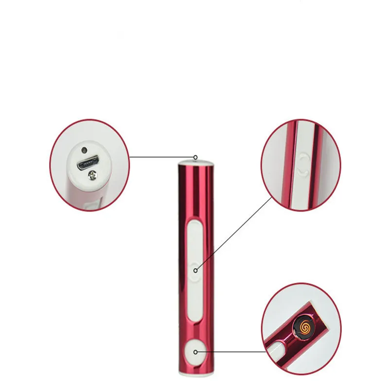 Дешевые электрическая зажигалка с подключением к USB Непламено ветрозащитная