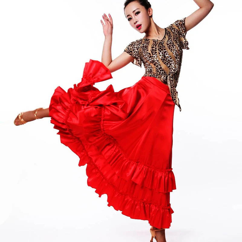 2017 современный бальных танцев юбка большой качели Макси платье новые женские