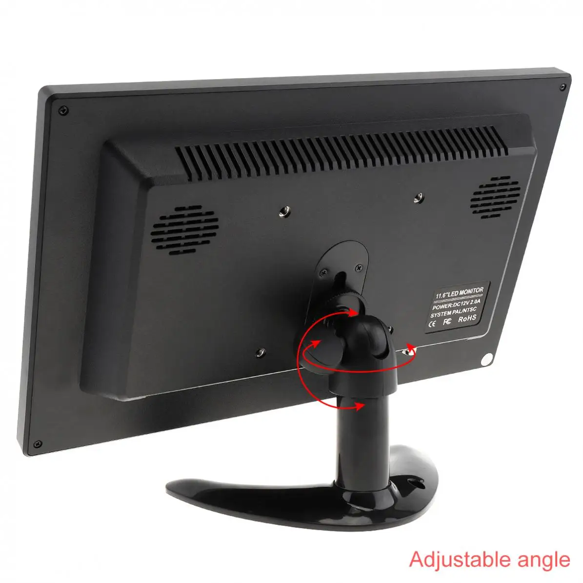 10 1 дюймовый HD IPS TFT LCD Автомобильный монитор Мини ТВ компьютер 2 канальный