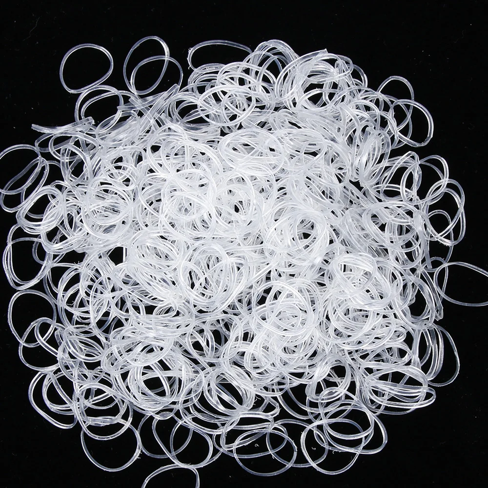 600 шт. Прозрачные резинки для хвоста|hair ties|ponytail holderrubber band hair |