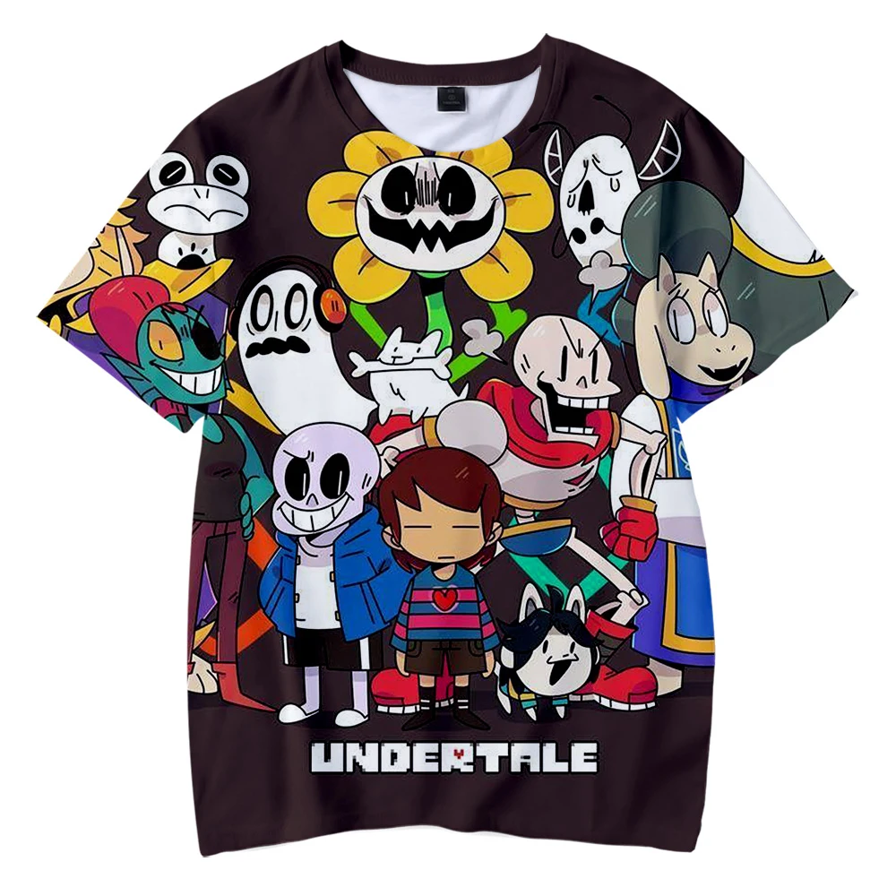 Undertale/Модная Детская футболка с 3D рисунком Уличная Повседневная футболка с короткими рукавами для мальчиков, коллекция года