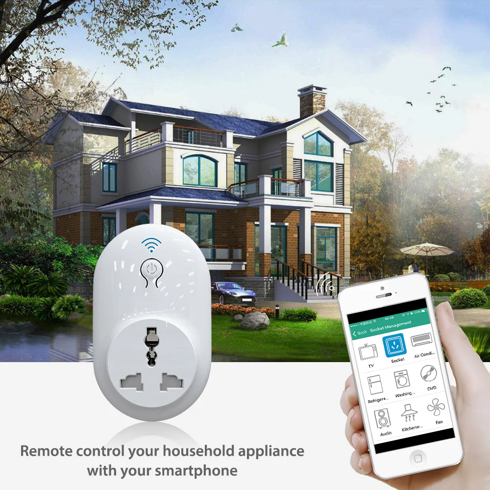 WiFi умная розетка беспроводной пульт дистанционного управления Wifi Вилка питания