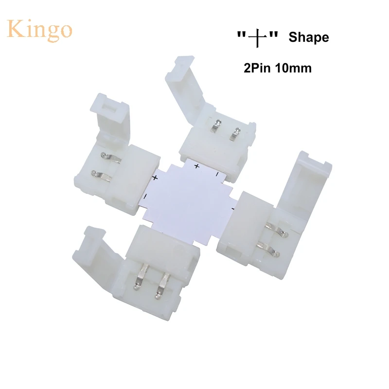 10 мм 2pin T L X Shape Splitter правый быстроразъемный угловой адаптер для 5050 5630 одноцветная