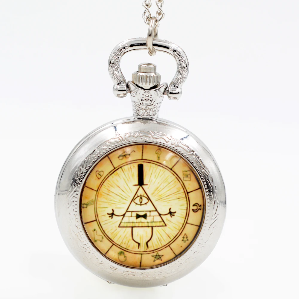 Модные кварцевые карманные часы с Гравити Фолз Билл цифир