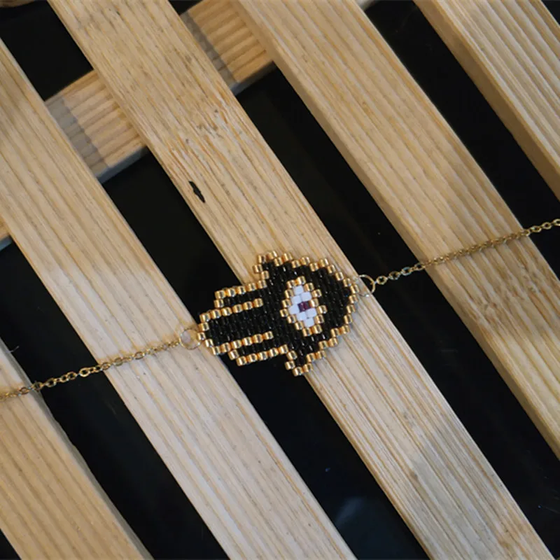 Браслет Shinus Miyuki, женские браслеты со сглаза, 5 шт./партия, Fatima Hand Pulsera Mujer,, бисер, ручная работа, ювелирные изделия Хамса