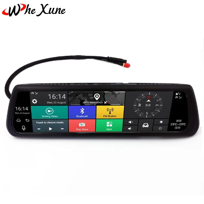 WHEXUNE 2018 Новый 4G специальное зеркало автомобиля dvr камера 10 &quotПолный сенсорный