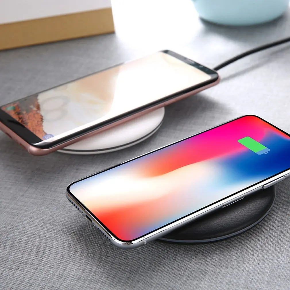 Qi Wireless Charger Fast For iPhone 8 Plus X Charging Pad 5V 2A Samsung S8 Note QC Wirless for Phone | Мобильные телефоны и