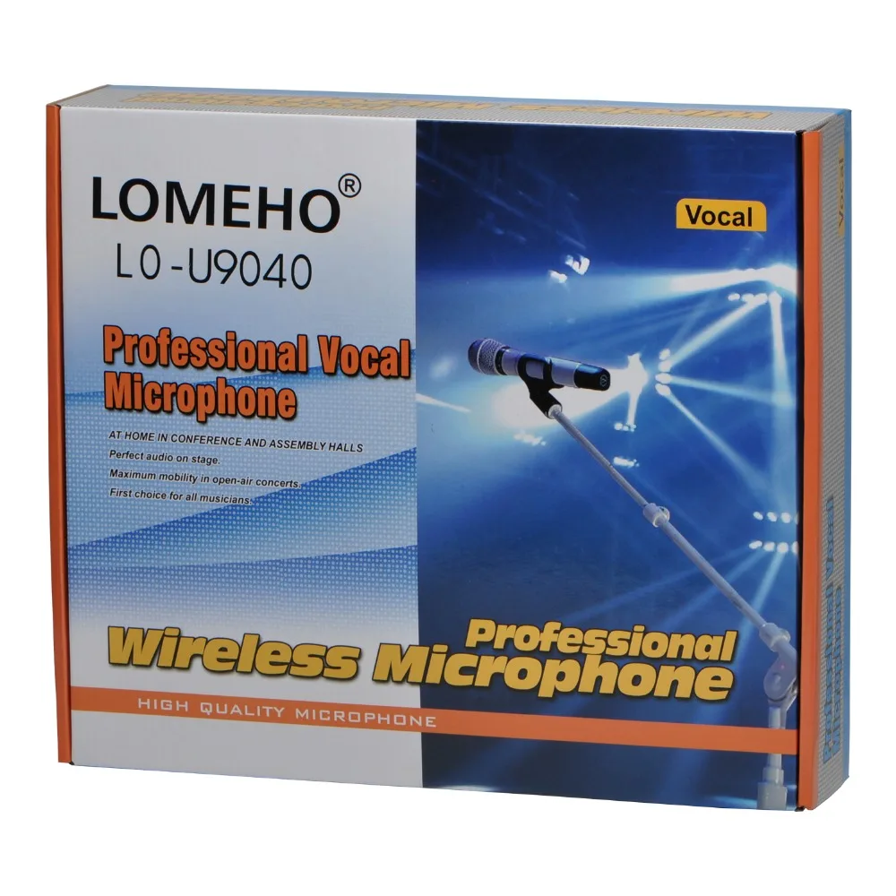 LOMEHO LO U9040 4 канальный UHF ручной церковный караоке Dj Вечеринка встреча беспроводной