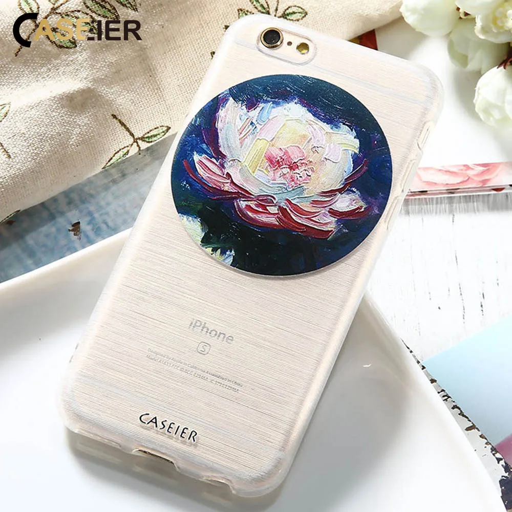 Caseier 3D живопись маслом милосердия рисунком Чехол для IPhone X 6 S 7 8 Plus 5S 5 SE мягкие ТПУ